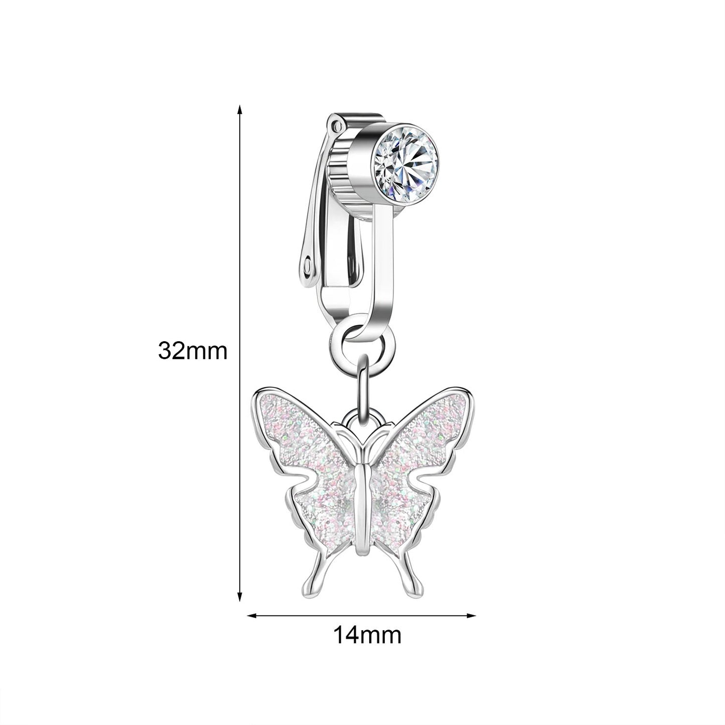 Clip-On Belly Button Piercing