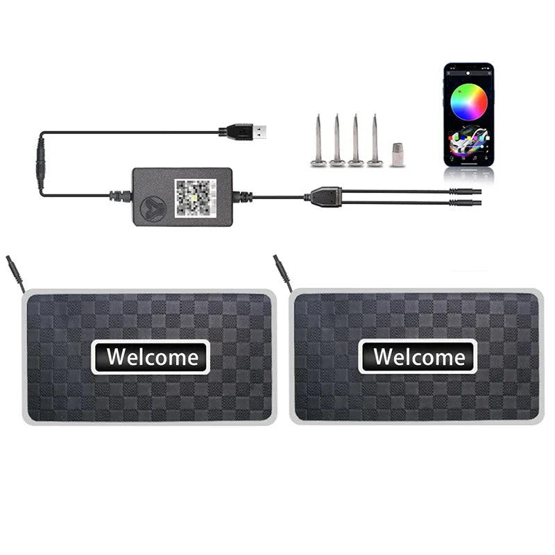 Personalized Car Floor Mat Light